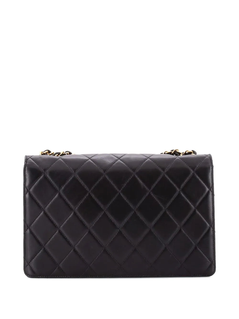 Chanel Pre Owned Golden Class Flap Bag Quilted Lambskin Large Shoulder Bag