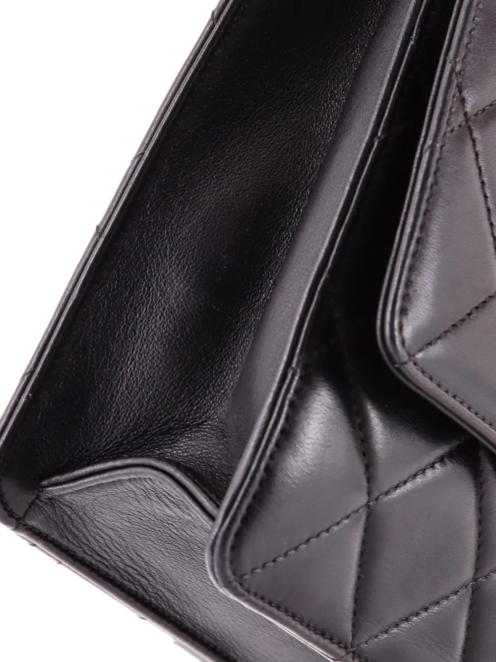 Chanel Pre Owned Golden Class Flap Bag Quilted Lambskin Large Shoulder Bag
