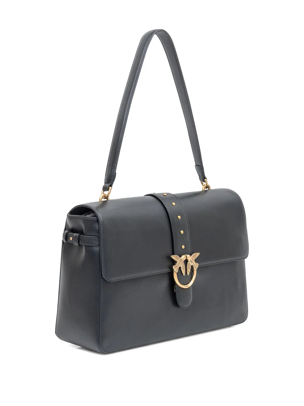Pinko Maxi Love Studded Shoulder Bag