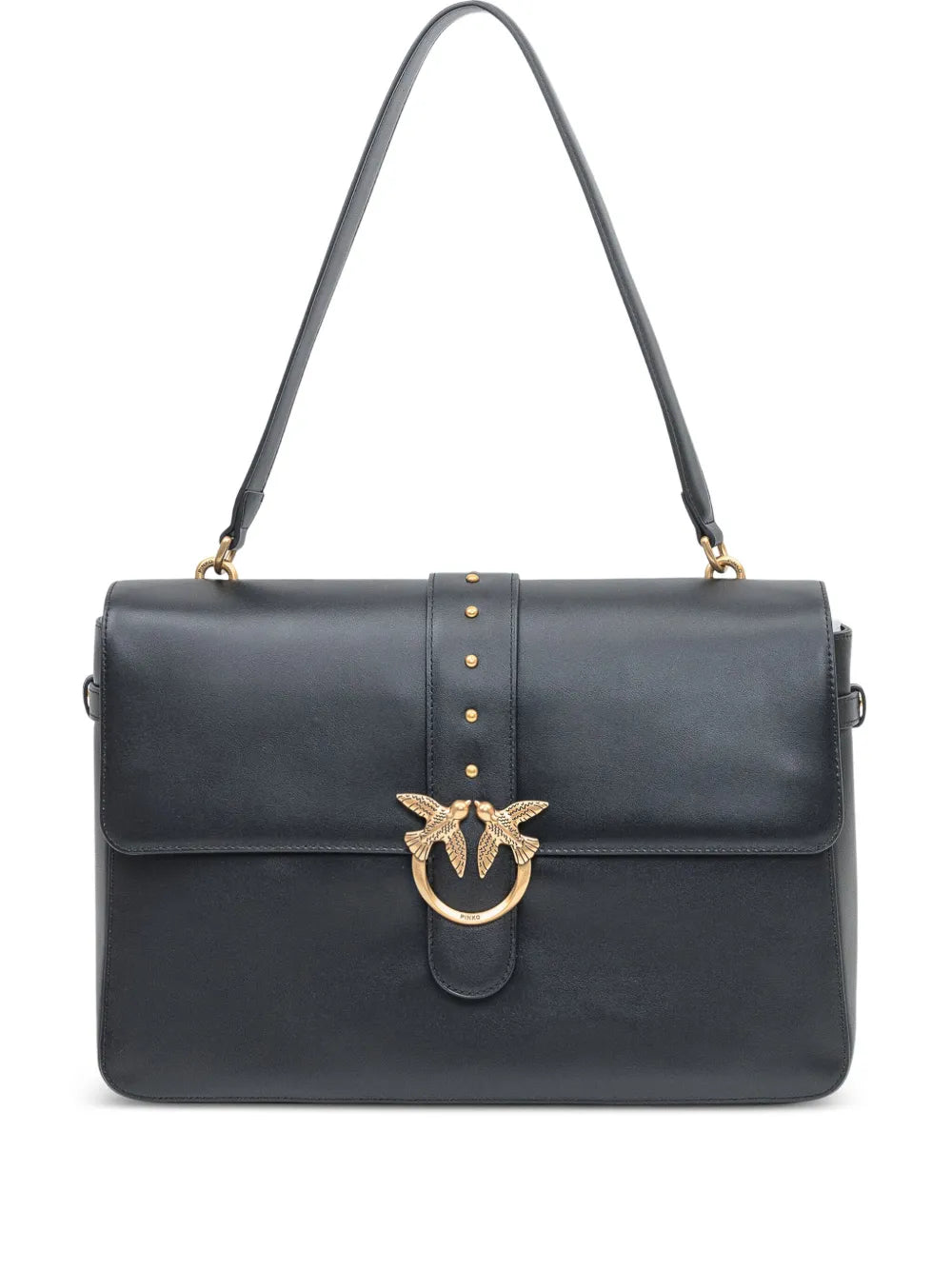 Pinko Maxi Love Studded Shoulder Bag