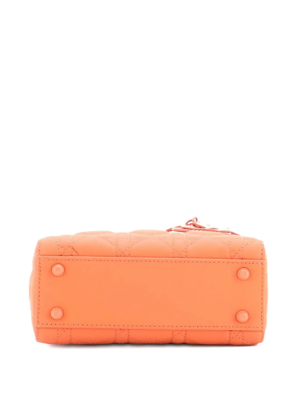 Christian Dior Pre Owned Ultra Matte Lady Dior Chain Bag Cannage Quilt Calfskin Mini Shoulder Bag