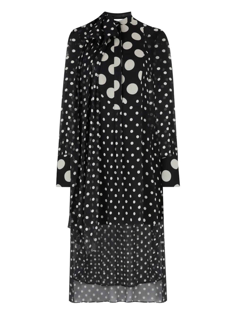 Nina Ricci Polka Dot Silk Mini Dress