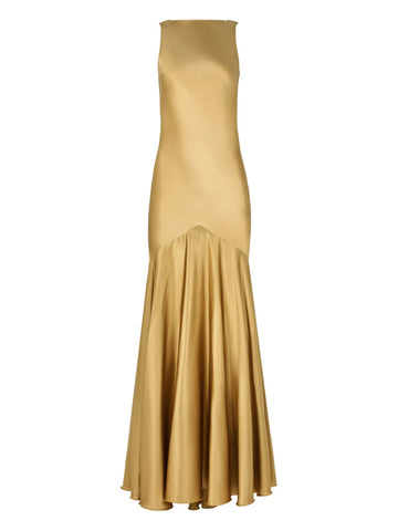 Nina Ricci Mermaid Open Back Maxi Dress
