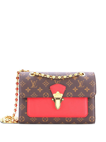 Louis Vuitton Pre Owned Victoire Handbag Monogram Canvas And Leather Shoulder Bag
