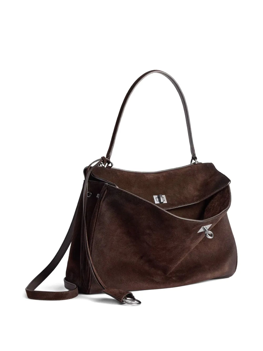 Balenciaga Rodeo Top Handle Suede Bag