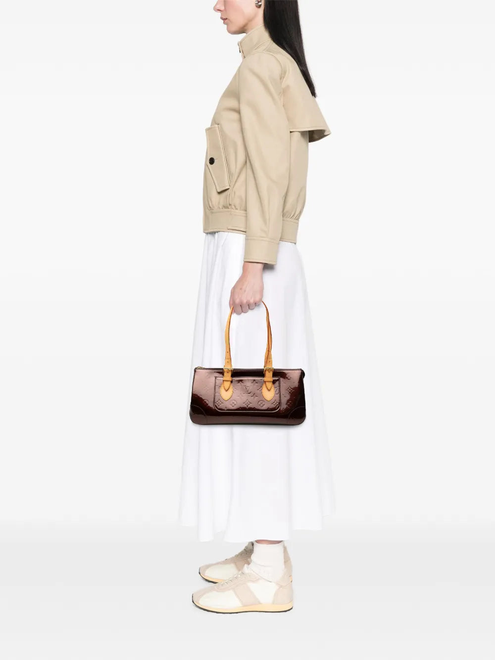Louis Vuitton Pre Owned 2008 Monogram Vernis Rosewood Avenue Shoulder Bag