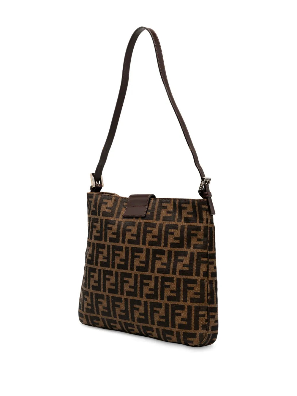 Fendi Pre Owned 2000 2010 Zucca Canvas Shoulder Bag