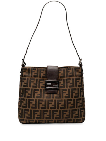 Fendi Pre Owned 2000 2010 Zucca Canvas Shoulder Bag