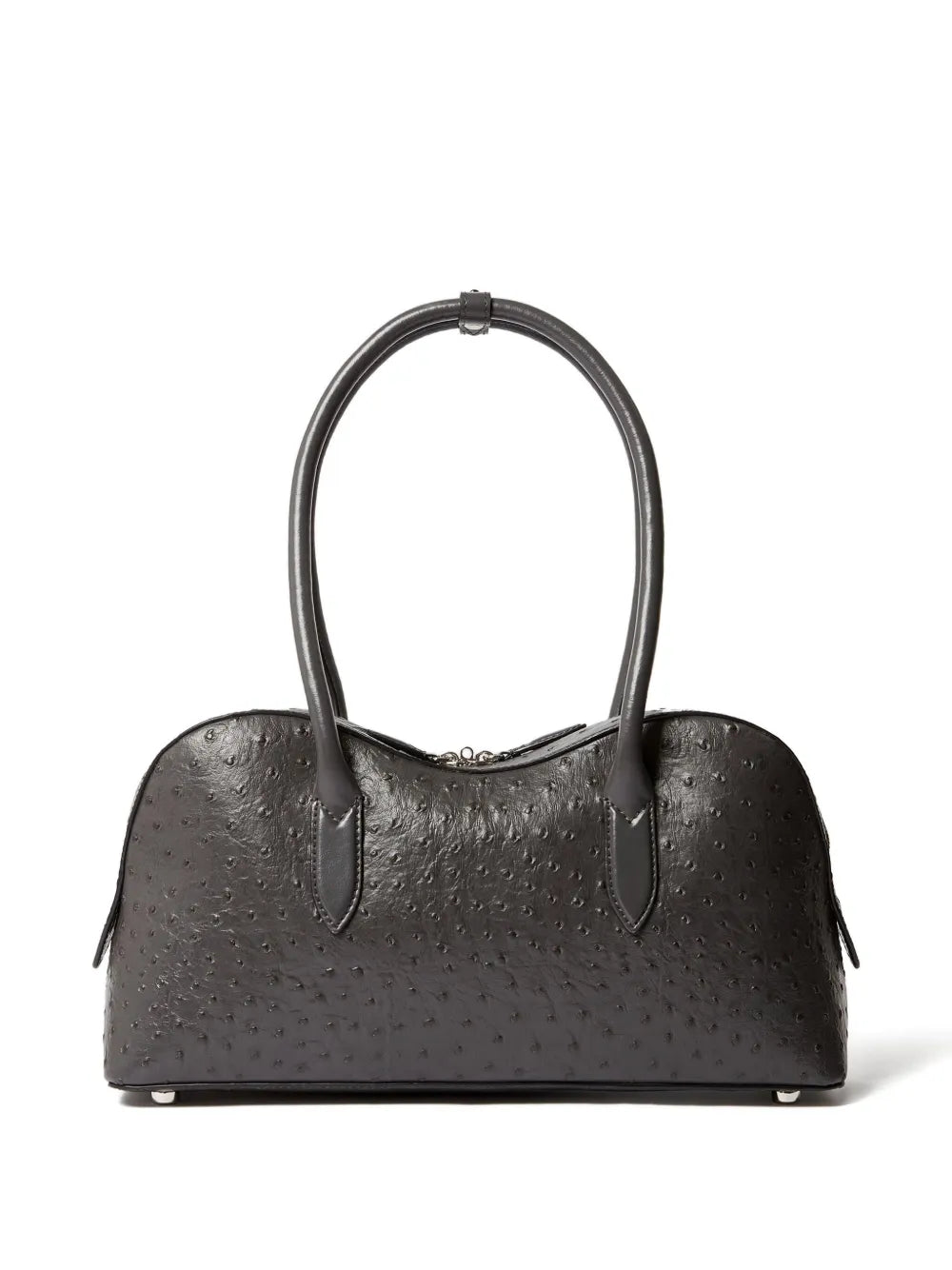 Stella Mccartney Ryder Ostrich Effect Padlock Shoulder Bag