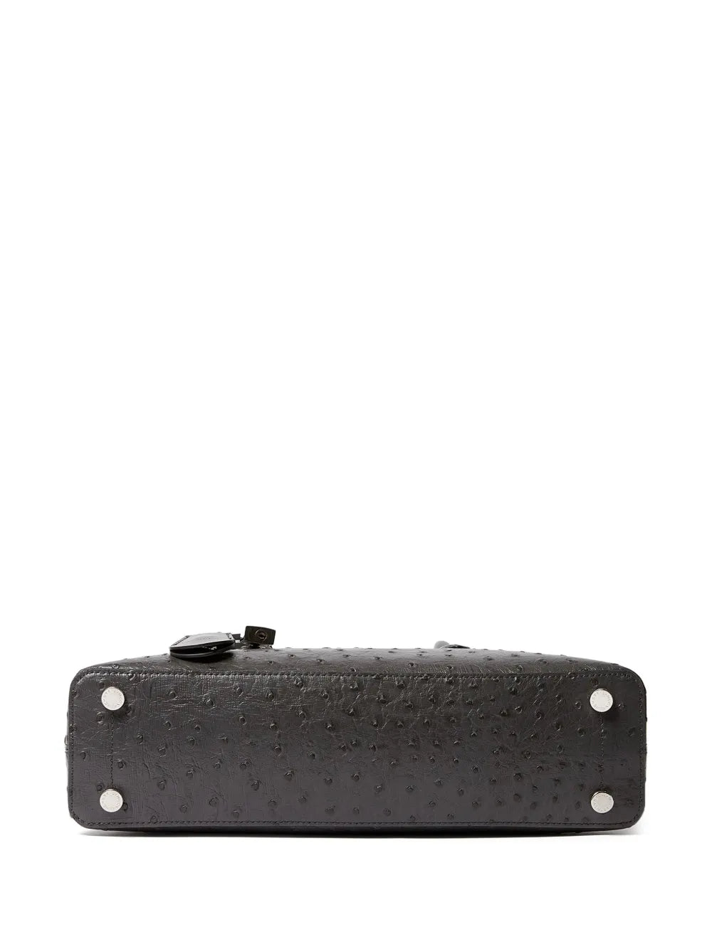 Stella Mccartney Ryder Ostrich Effect Padlock Shoulder Bag