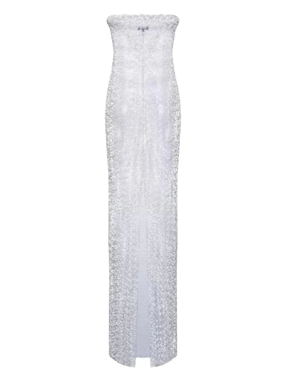 Santa Brands Rhinestone Mesh Maxi Dress