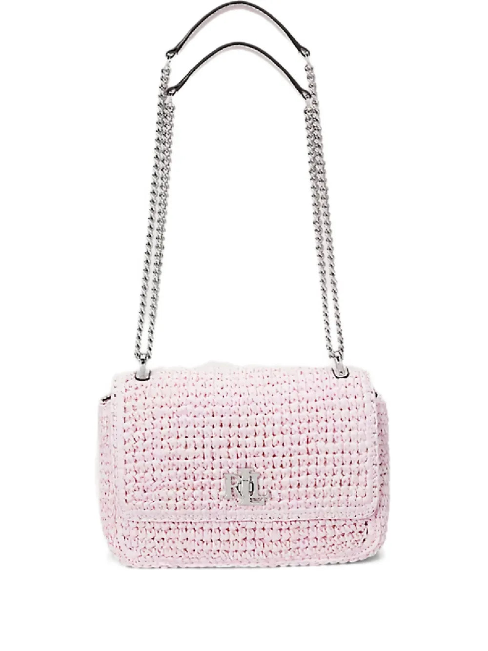 Lauren Ralph Lauren Sophee Straw Chain Strap Shoulder Bag