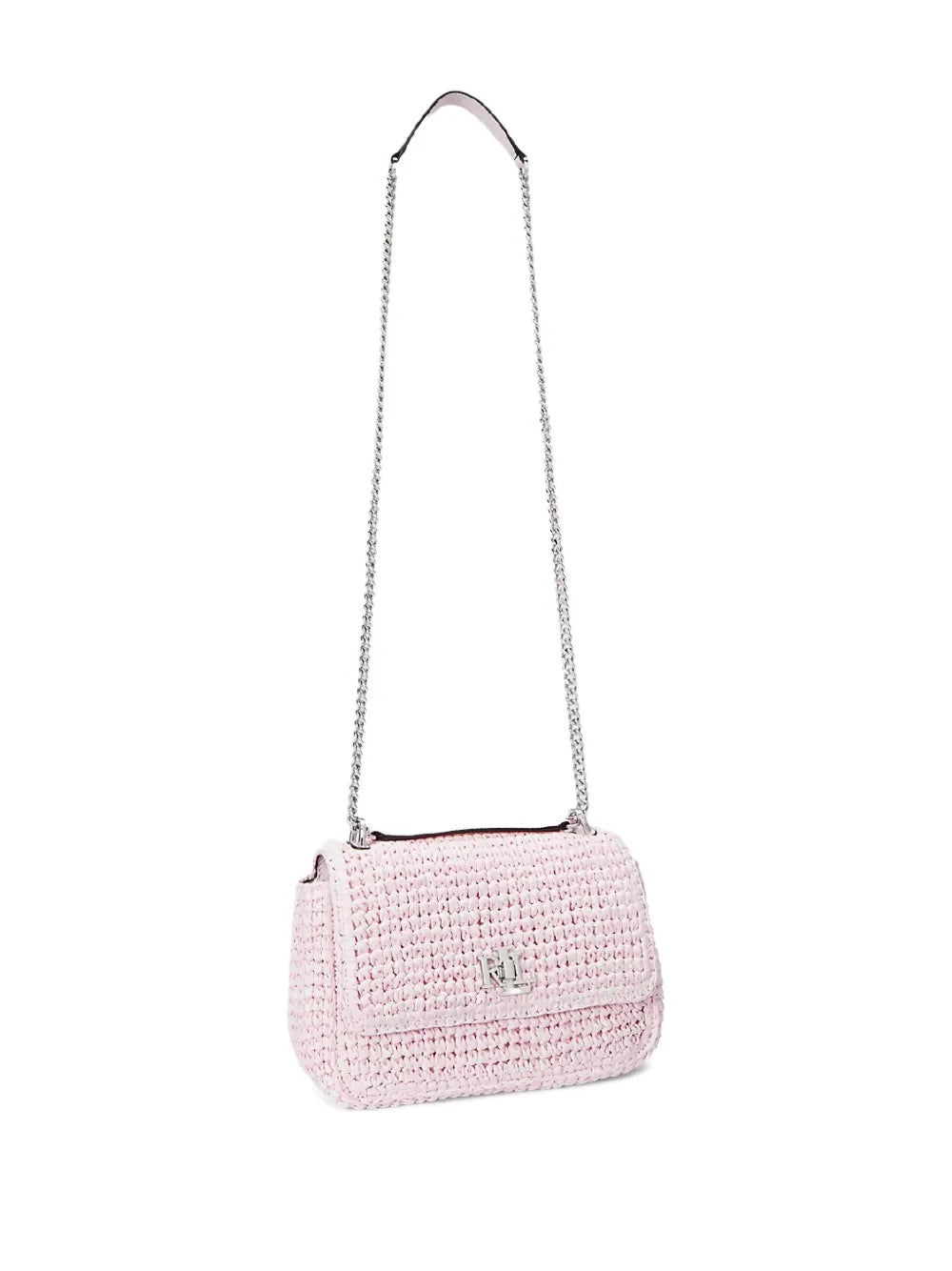 Lauren Ralph Lauren Sophee Straw Chain Strap Shoulder Bag
