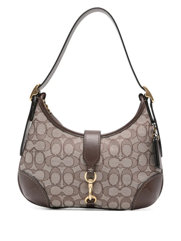 Coach Hamptonspatterned Buckle Shoulder Bag