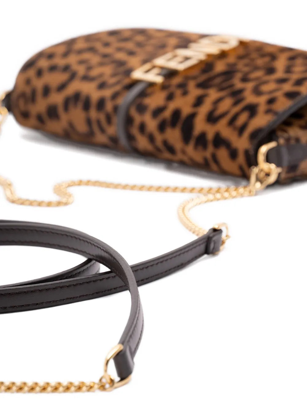 Fendi Leopard Chain Tote Bag
