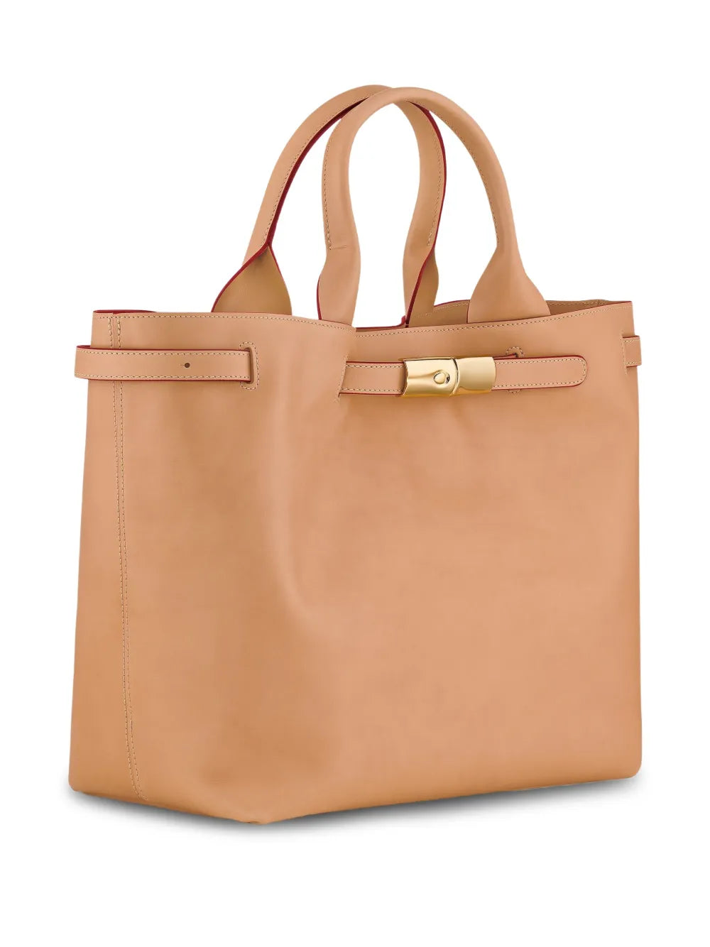 Longchamp Le Roseau L Leather Tote Bag