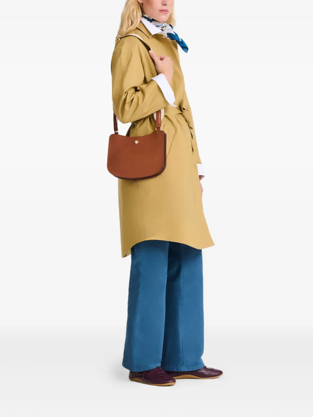 Longchamp Epure Logo Embossed Shoulder Bag