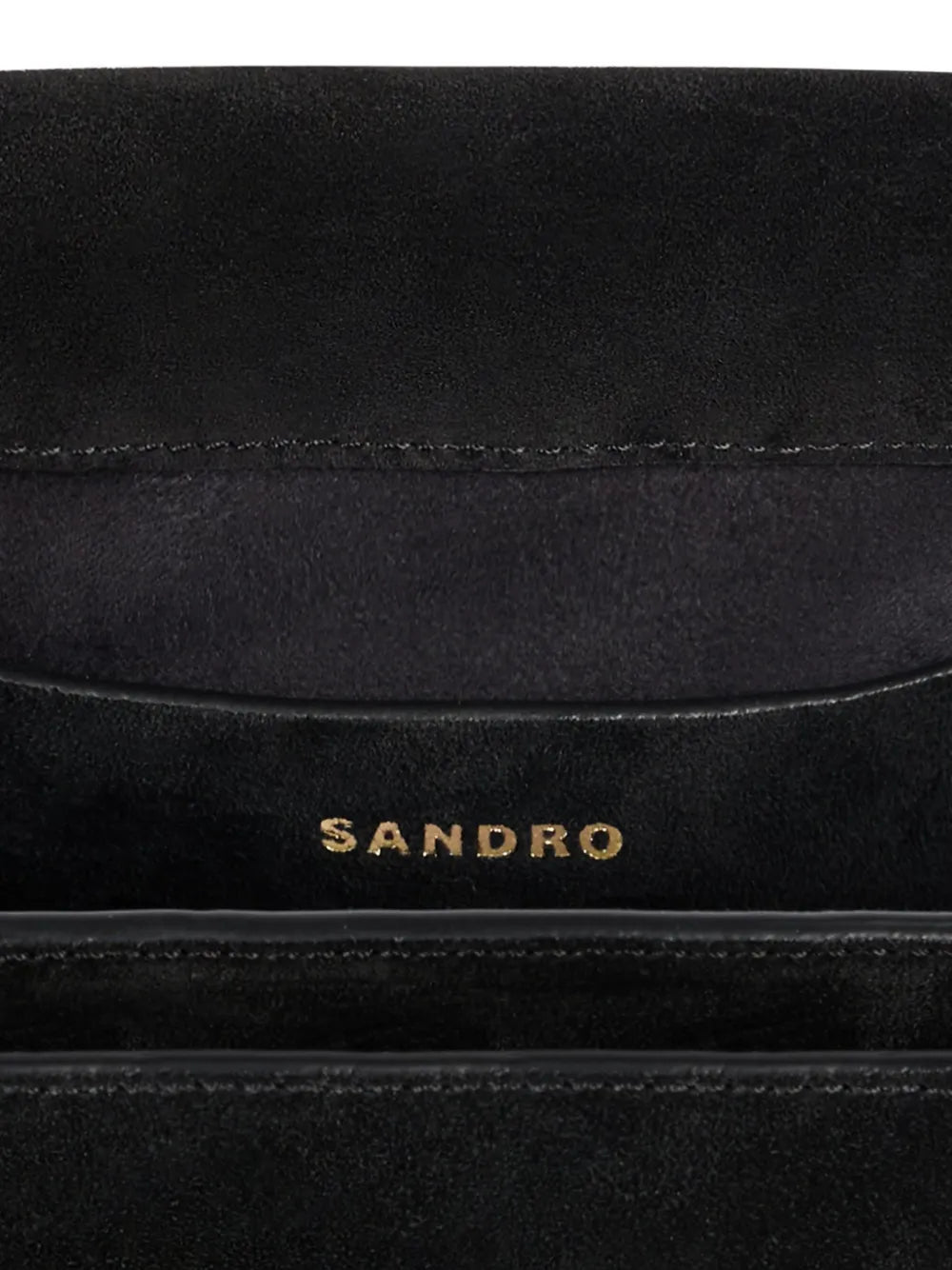 Sandro Le Mambo Suede Shoulder Bag