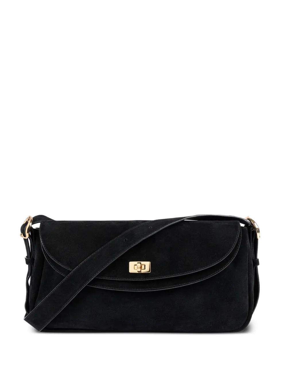 Sandro Le Mambo Suede Shoulder Bag