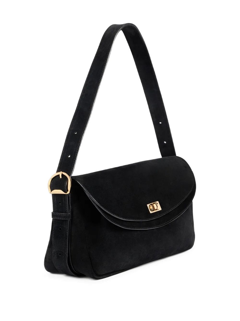 Sandro Le Mambo Suede Shoulder Bag