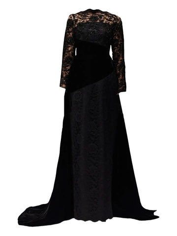 Tha Seen Lace Panel Maxi Dress