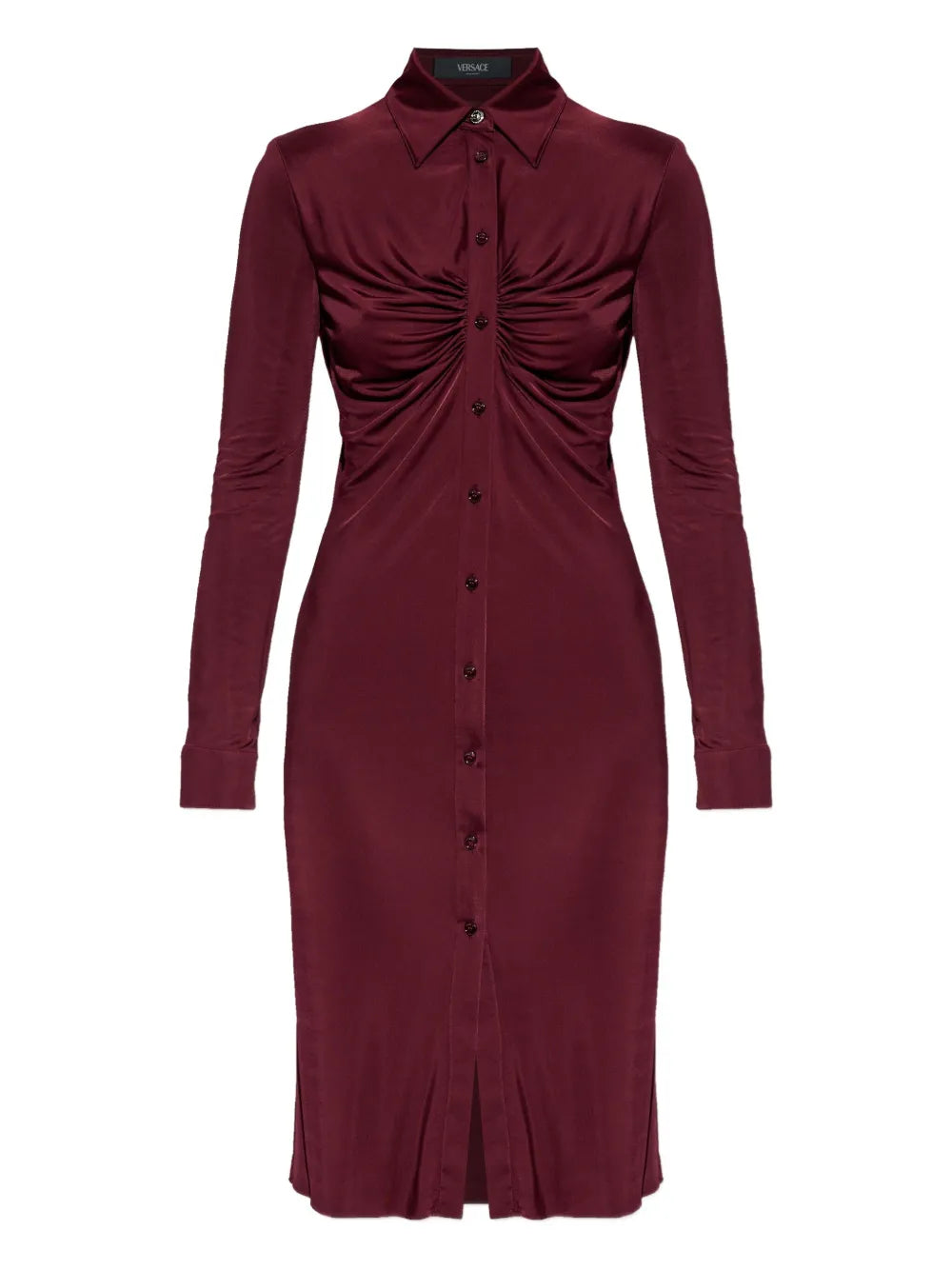 Versace Gathered Detail Mini Dress