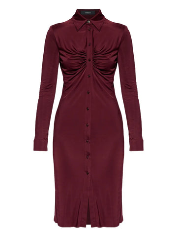 Versace Gathered Detail Mini Dress