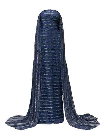 Tha Seen Crystal Embellishment Maxi Dress