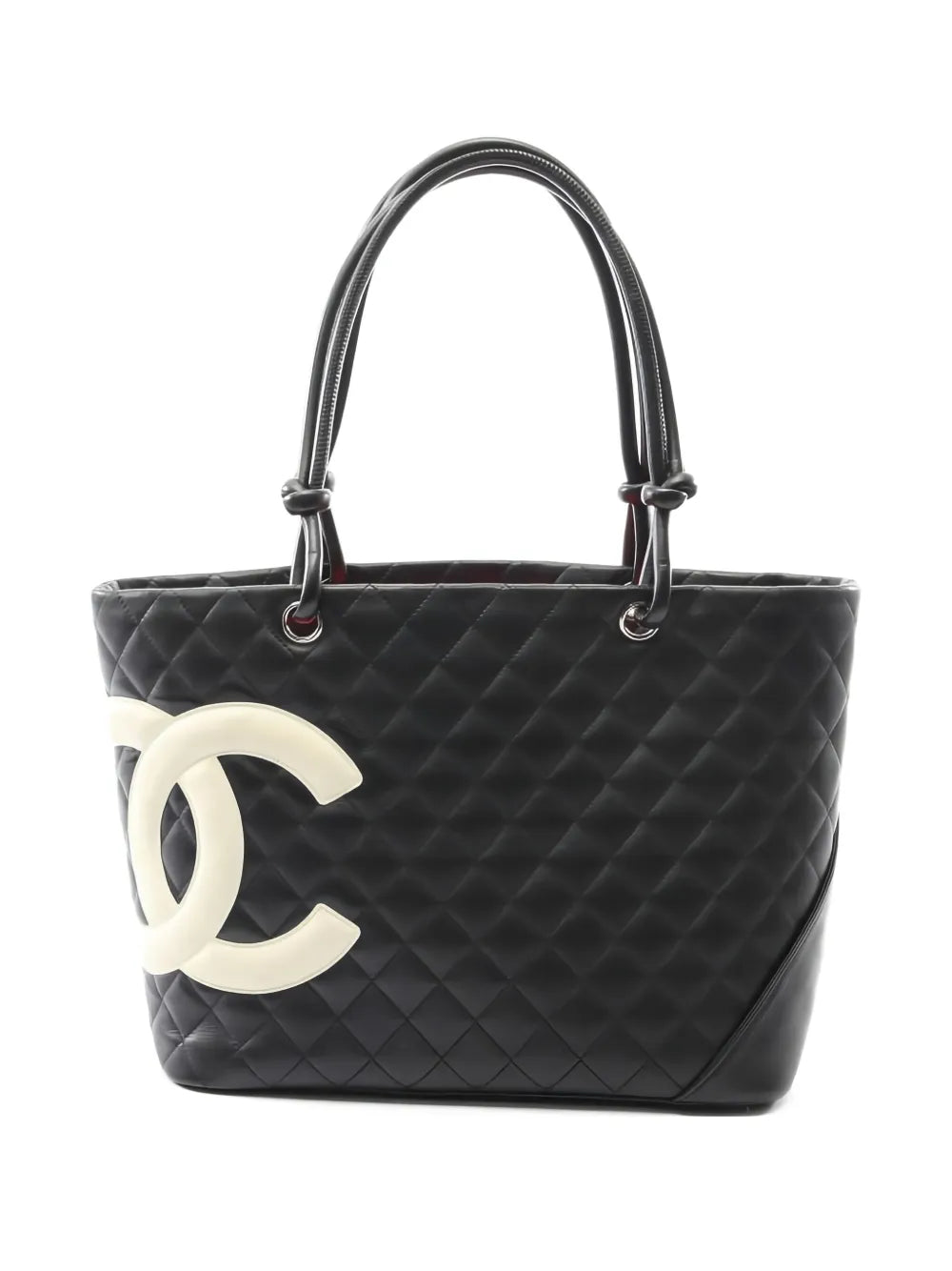 Chanel Pre Owned 2004 2005 Large Cambon Quilted Shoulder Bag