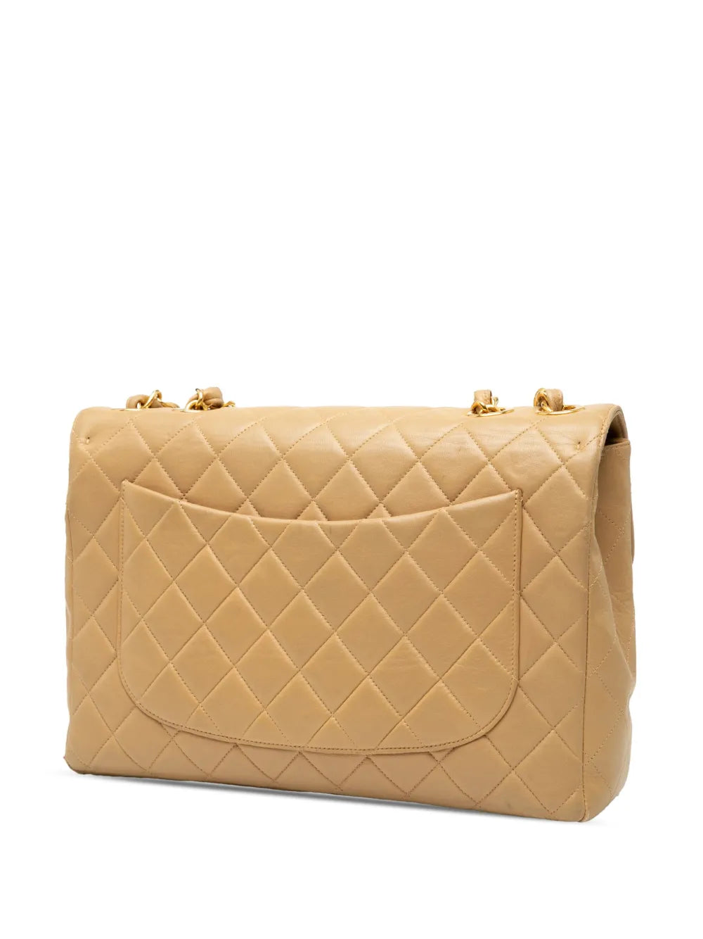 Chanel Pre Owned 1994 1996 Jumbo Xl Classic Lambskin Single Flap Shoulder Bag