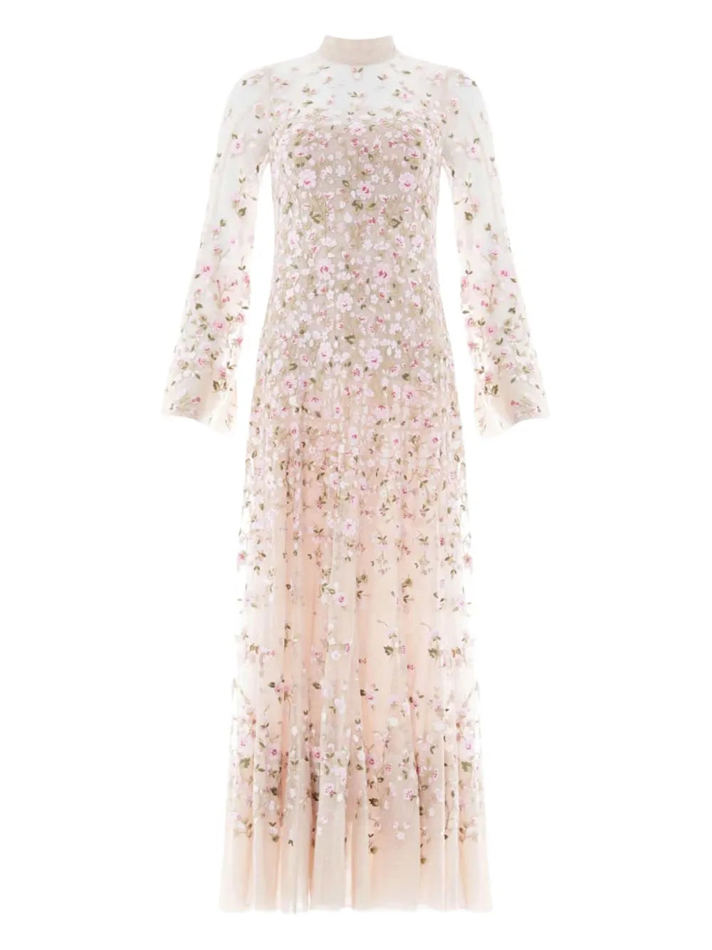 Needle Thread Sylvia Long Sleeves Floral Embellishment Midi Dress