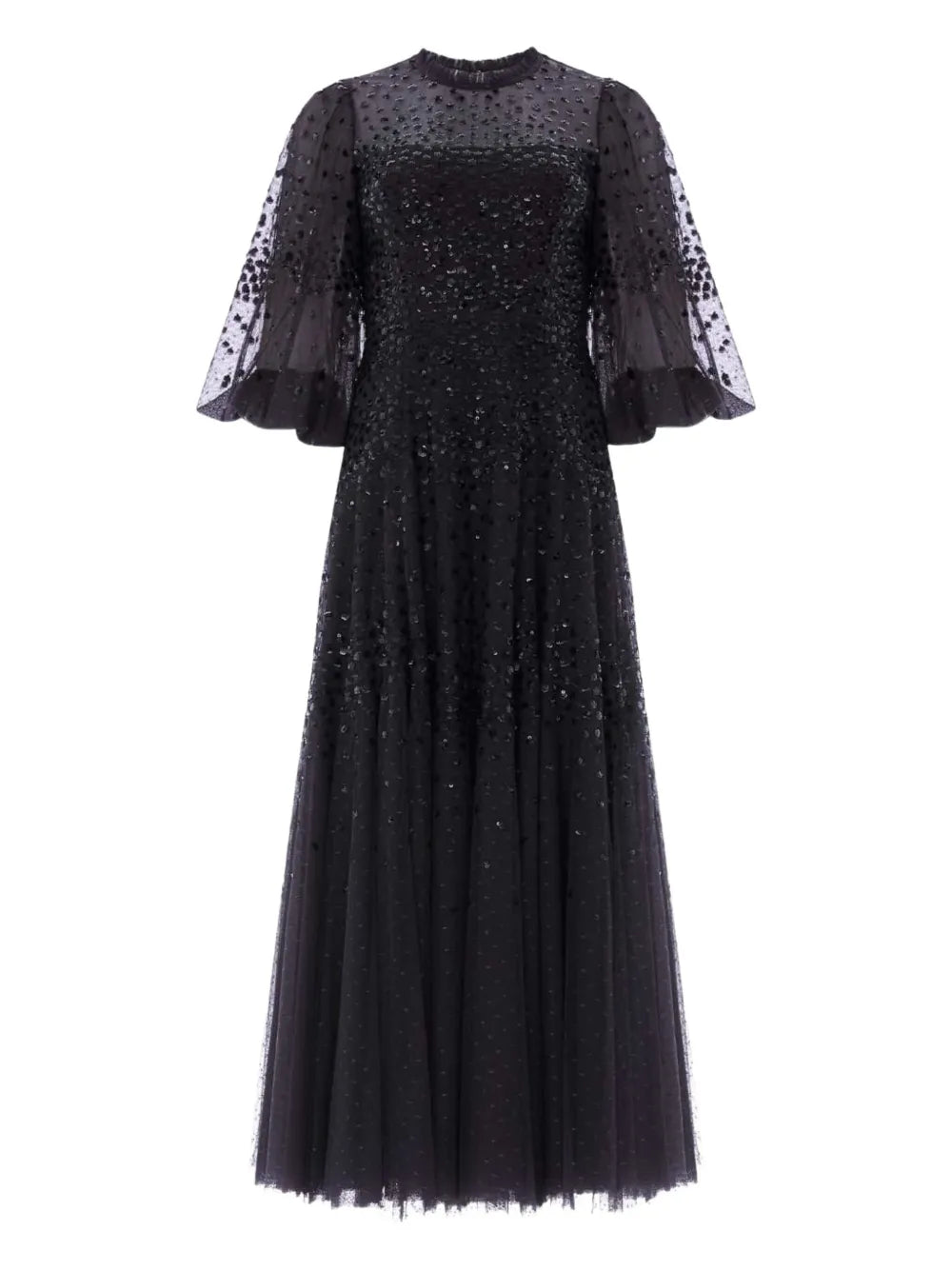 Needle Thread Sequin Embellishment Maxi Dress