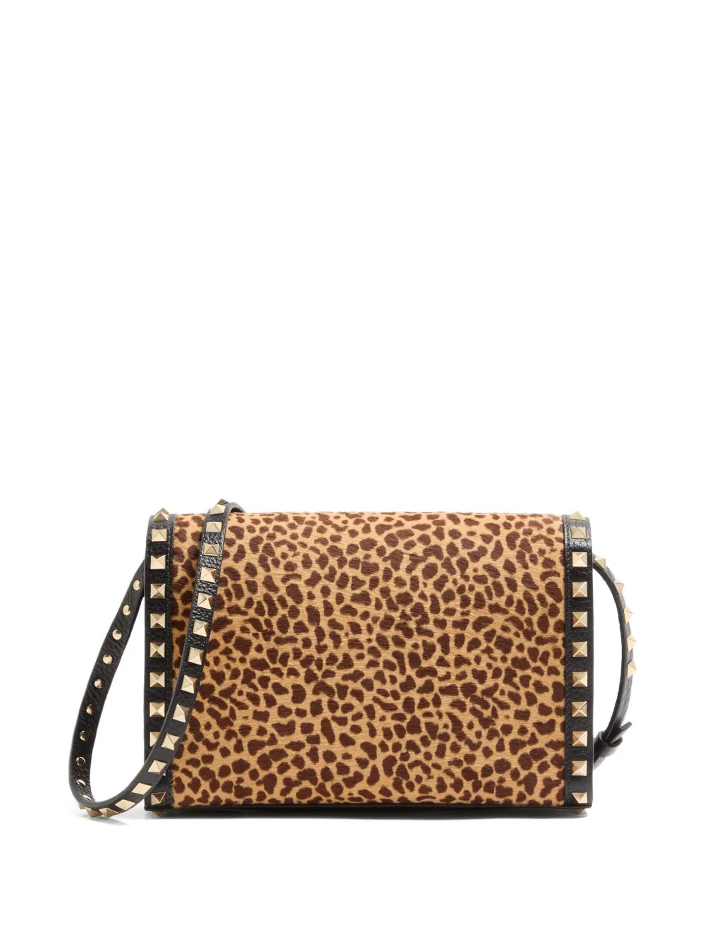 Valentino Garavani Small Rockstud Animal Print Shoulder Bag