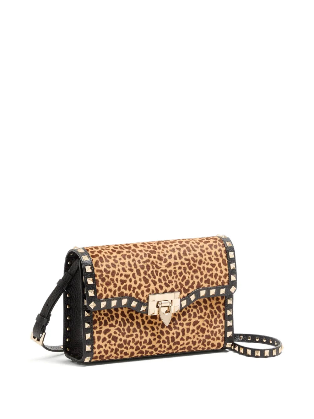 Valentino Garavani Small Rockstud Animal Print Shoulder Bag