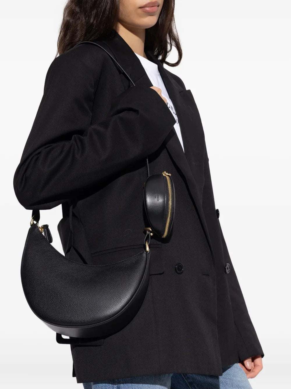 Kate Spade Duo Zip Leather Shoulder Bag