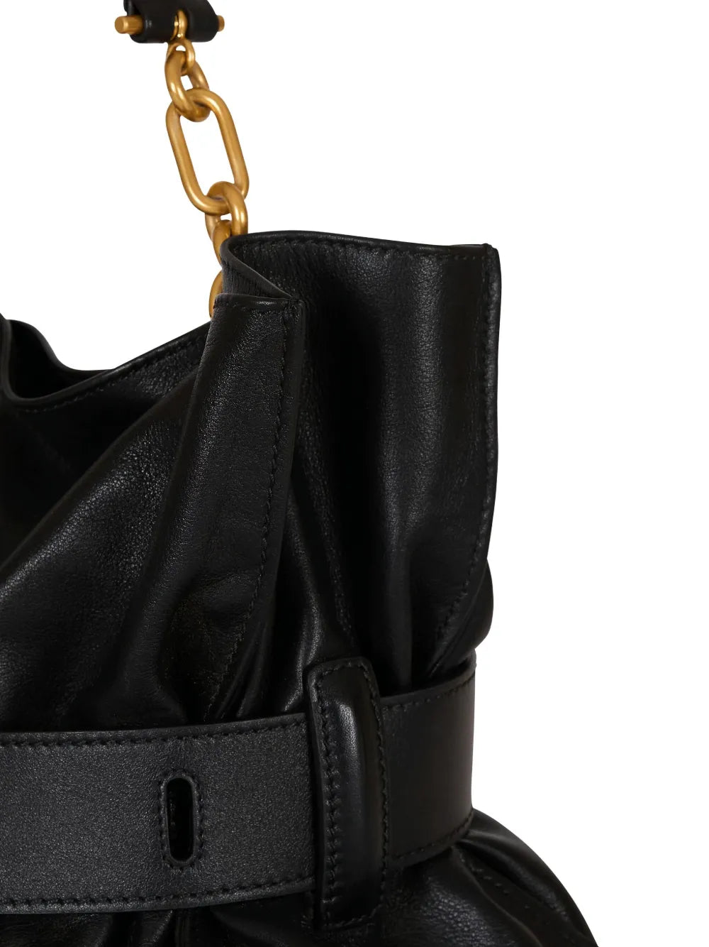 Balmain Medium Anthem Belt Detail Shoulder Bag