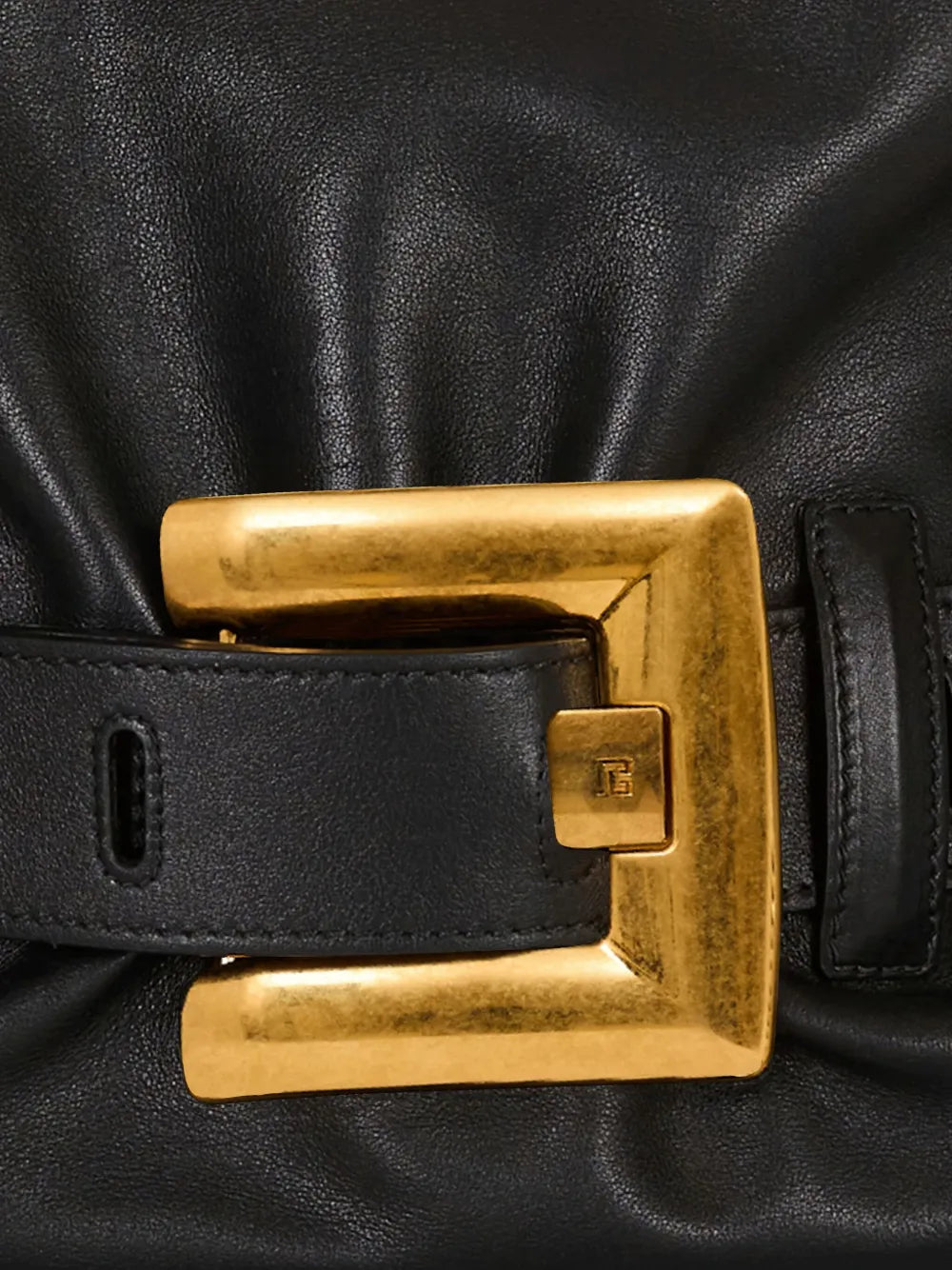 Balmain Medium Anthem Belt Detail Shoulder Bag