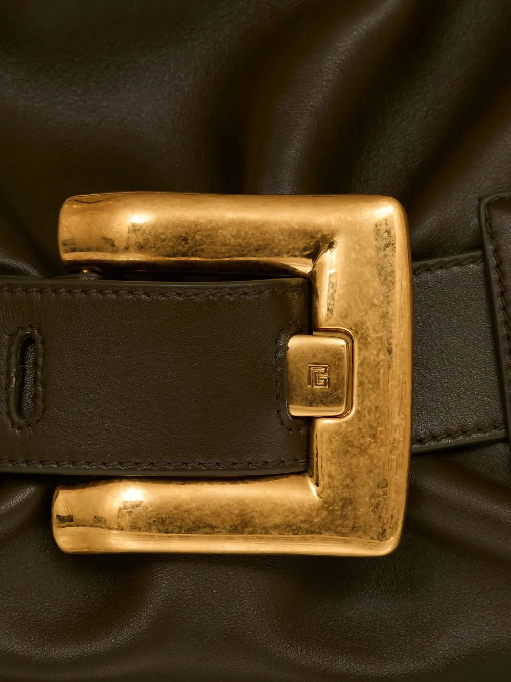 Balmain Medium Anthem Leather Shoulder Bag