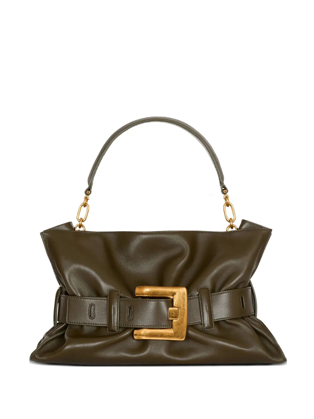 Balmain Medium Anthem Leather Shoulder Bag