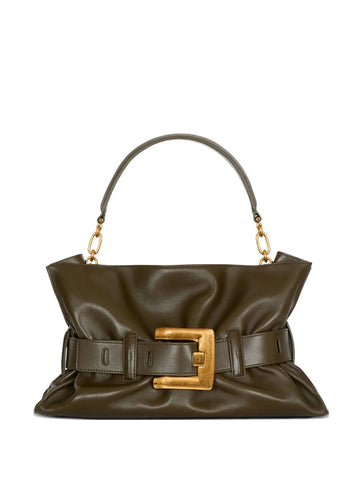 Balmain Medium Anthem Leather Shoulder Bag