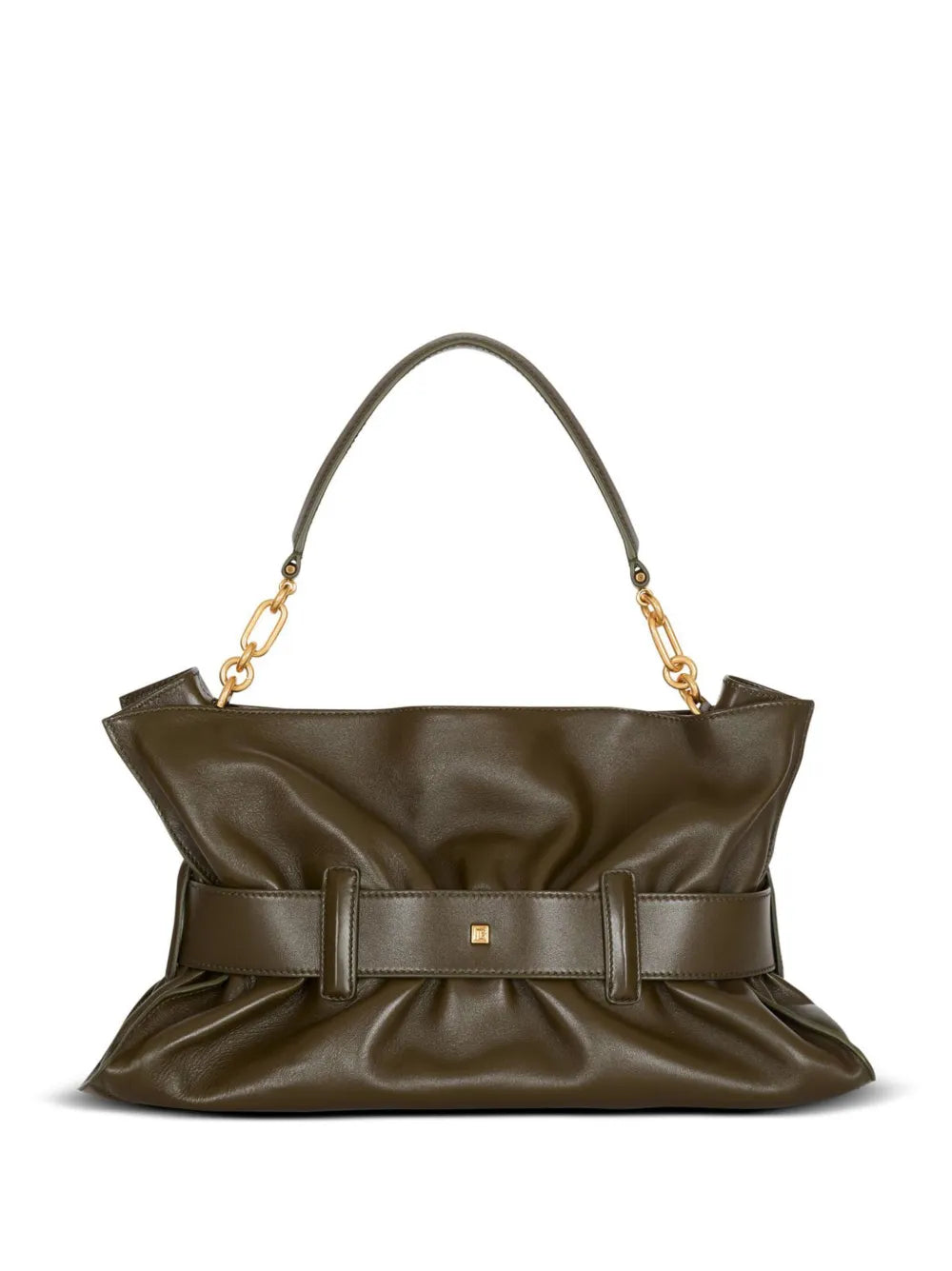 Balmain Medium Anthem Leather Shoulder Bag