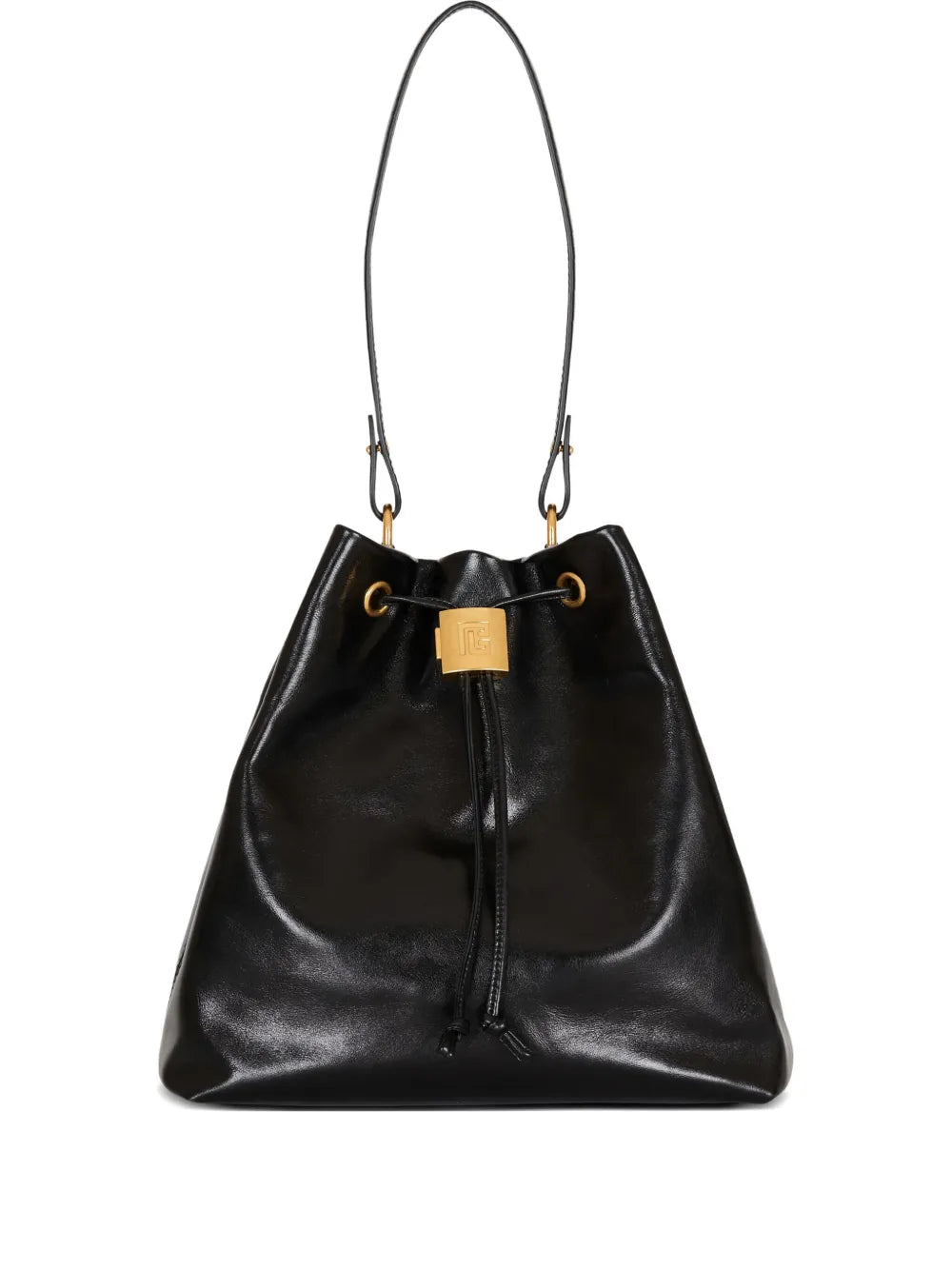 Balmain Pulse Leather Shoulder Bag