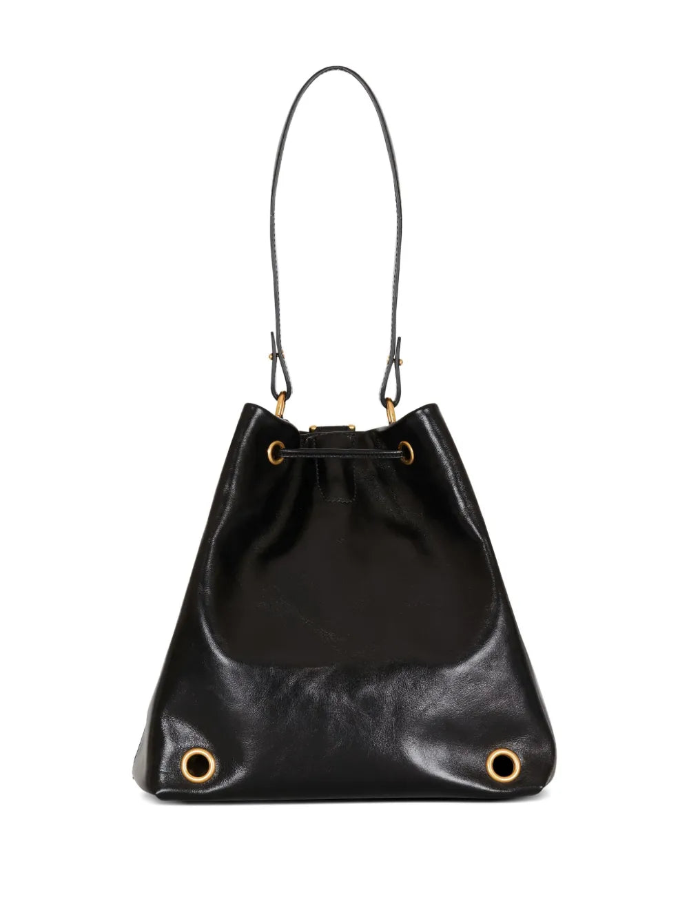 Balmain Pulse Leather Shoulder Bag