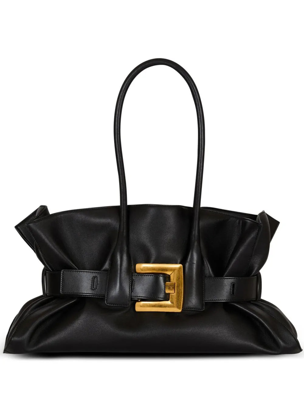 Balmain Large Anthem Buckled Shoulder Bag