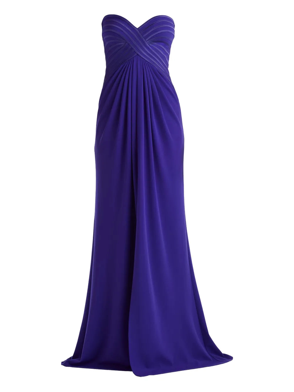 Tadashi Shoji Strapless Pleated Maxi Dress