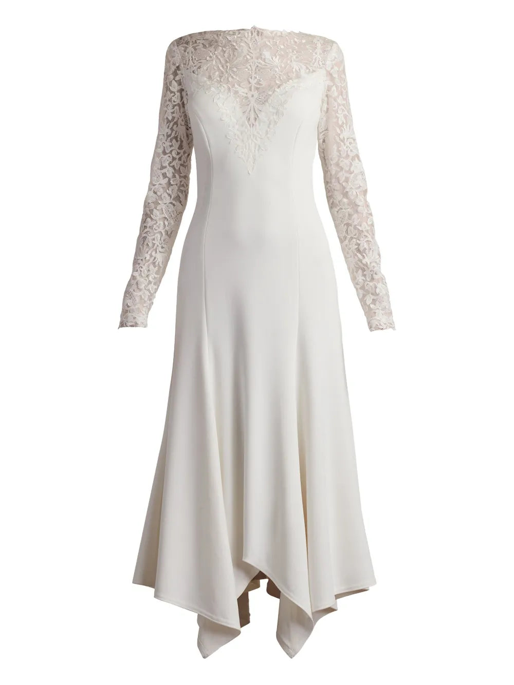 Tadashi Shoji Marzia Illusion Lace Long Sleeve Dress