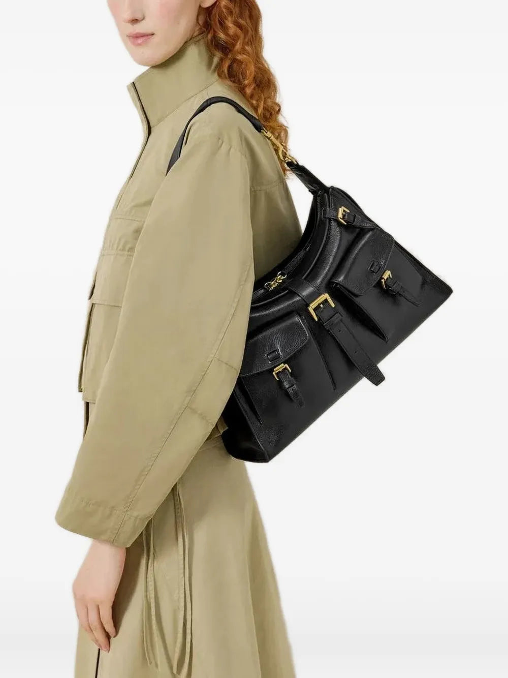 Mulberry Roxanne Buckle Detail Shoulder Bag