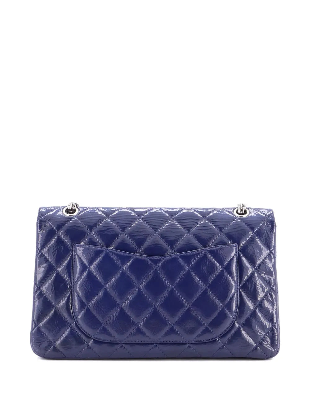 Chanel Pre Owned Reissue 255 Flap Bag Quilted Crinkled Patent 227 Shoulder Bag