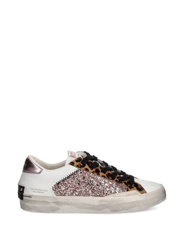 Crime London Glitter-Embellishment Leopard-Print