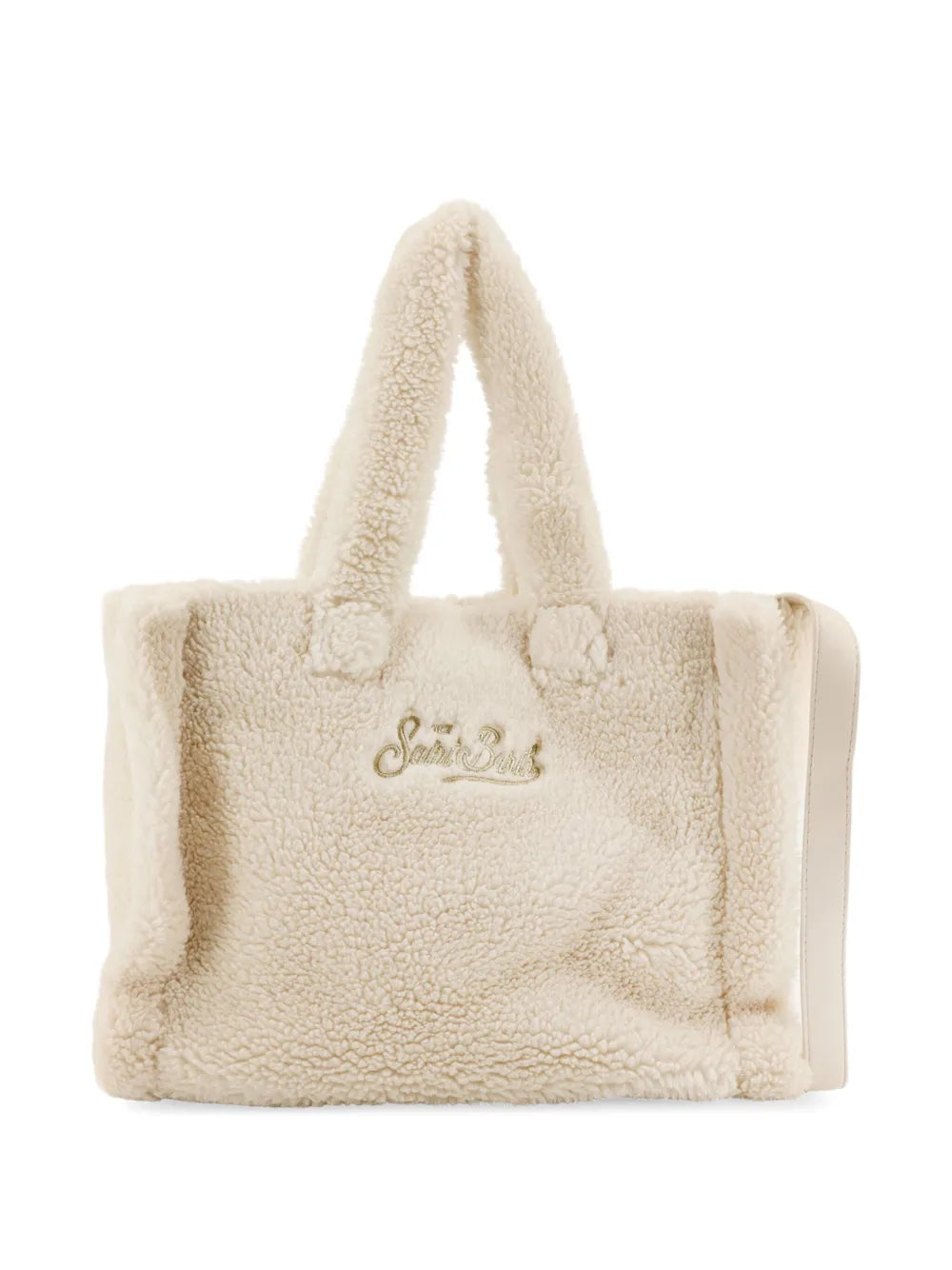 Mc2 Saint Barth Colette Teddy Texture Logo Embroidered Shoulder Bag